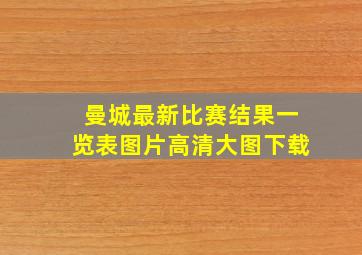 曼城最新比赛结果一览表图片高清大图下载