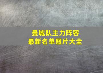 曼城队主力阵容最新名单图片大全