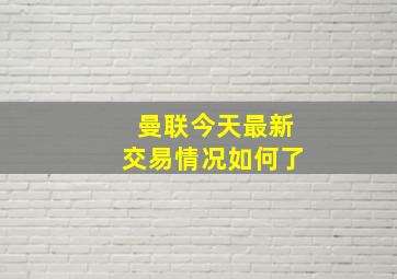 曼联今天最新交易情况如何了