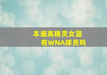 本迪高精灵女篮有WNA球员吗