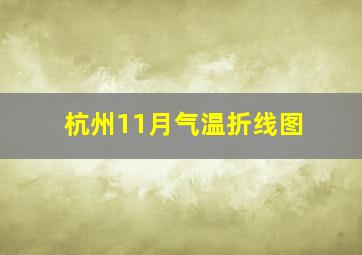 杭州11月气温折线图