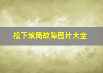 松下滚筒故障图片大全