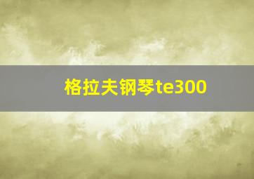 格拉夫钢琴te300