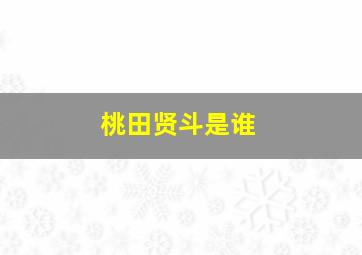 桃田贤斗是谁