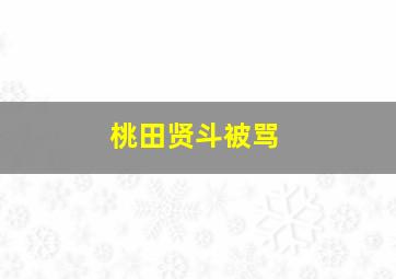 桃田贤斗被骂