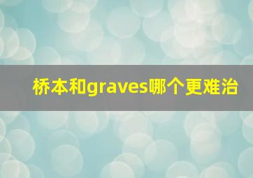 桥本和graves哪个更难治