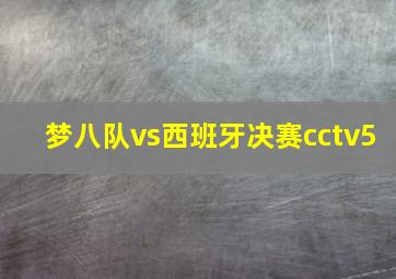 梦八队vs西班牙决赛cctv5