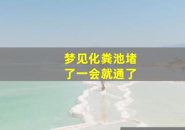 梦见化粪池堵了一会就通了