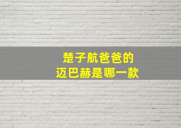 楚子航爸爸的迈巴赫是哪一款