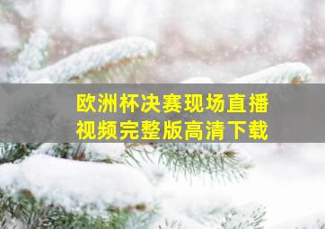 欧洲杯决赛现场直播视频完整版高清下载