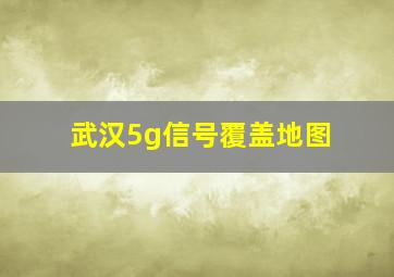 武汉5g信号覆盖地图