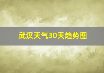 武汉天气30天趋势图