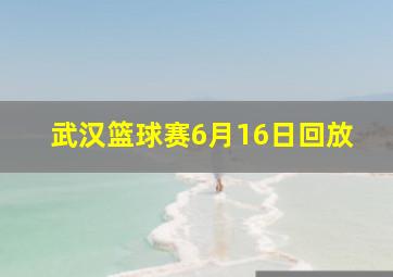 武汉篮球赛6月16日回放