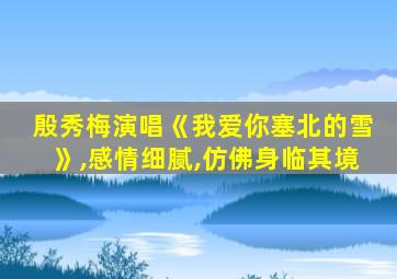 殷秀梅演唱《我爱你塞北的雪》,感情细腻,仿佛身临其境