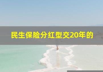 民生保险分红型交20年的