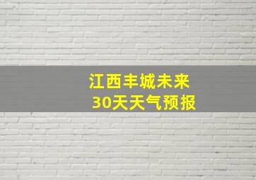 江西丰城未来30天天气预报