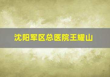 沈阳军区总医院王耀山