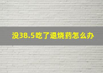 没38.5吃了退烧药怎么办