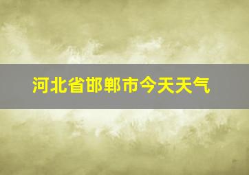 河北省邯郸市今天天气