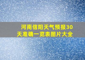 河南信阳天气预报30天准确一览表图片大全