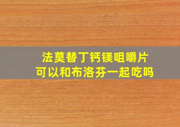 法莫替丁钙镁咀嚼片可以和布洛芬一起吃吗