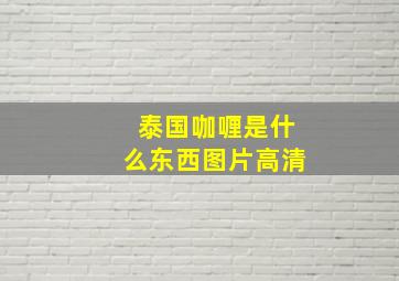 泰国咖喱是什么东西图片高清