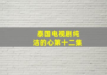 泰国电视剧纯洁的心第十二集