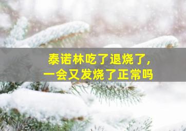 泰诺林吃了退烧了,一会又发烧了正常吗