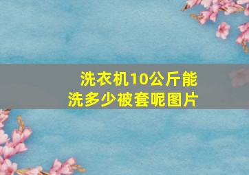 洗衣机10公斤能洗多少被套呢图片