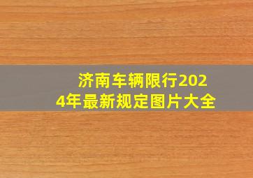 济南车辆限行2024年最新规定图片大全