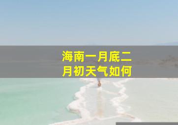 海南一月底二月初天气如何