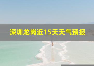 深圳龙岗近15天天气预报