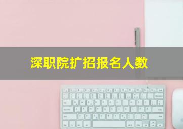 深职院扩招报名人数