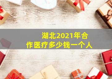 湖北2021年合作医疗多少钱一个人