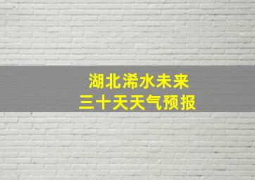 湖北浠水未来三十天天气预报