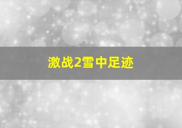 激战2雪中足迹