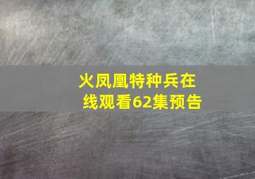 火凤凰特种兵在线观看62集预告