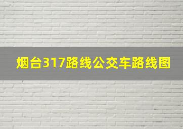 烟台317路线公交车路线图