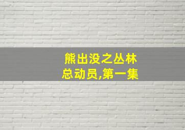 熊出没之丛林总动员,第一集