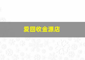 爱回收金源店