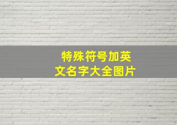 特殊符号加英文名字大全图片