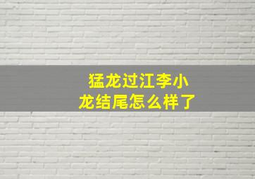 猛龙过江李小龙结尾怎么样了