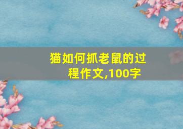 猫如何抓老鼠的过程作文,100字