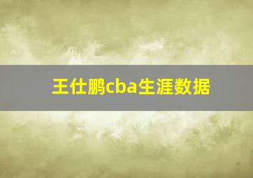 王仕鹏cba生涯数据