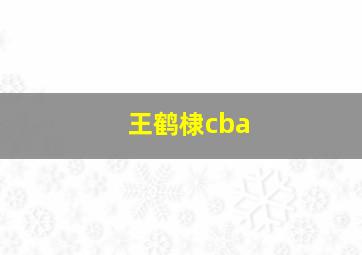 王鹤棣cba