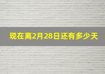 现在离2月28日还有多少天