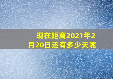 现在距离2021年2月20日还有多少天呢