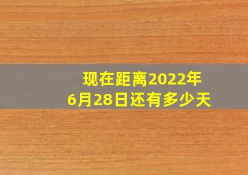 现在距离2022年6月28日还有多少天