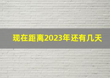 现在距离2023年还有几天