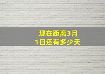 现在距离3月1日还有多少天